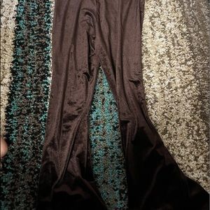 Velvet flare pants